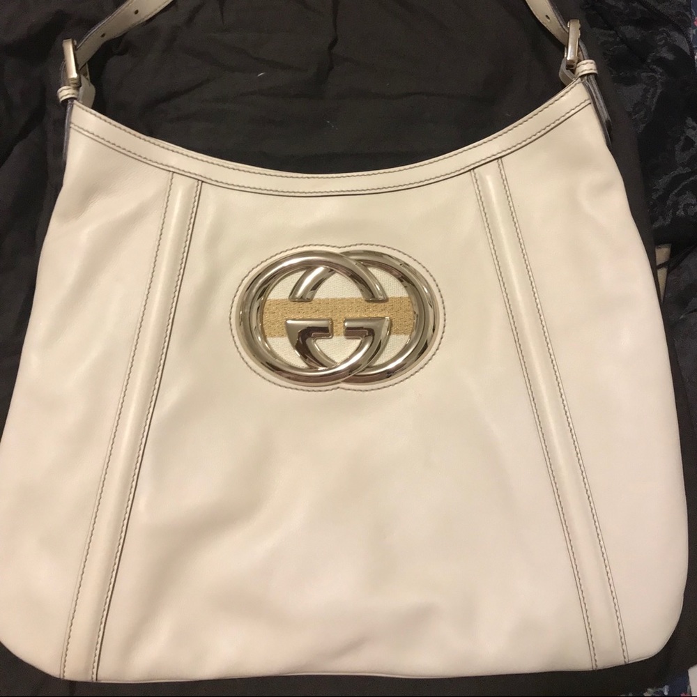 Beige and Gold Hobo Brit